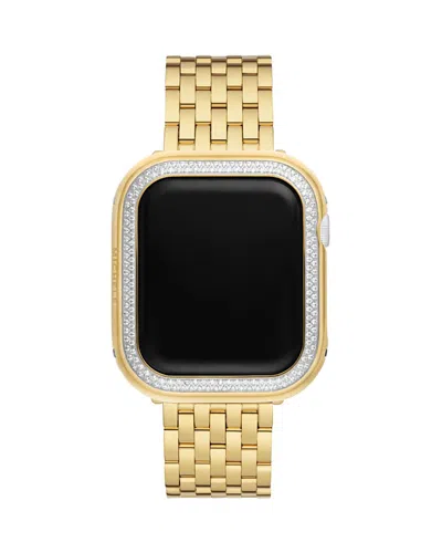 Michele Apple Watch Diamond Pave Case, 45mm In Gold