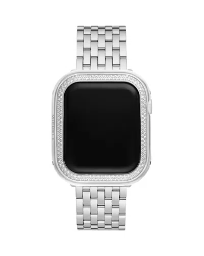 Michele Apple Watch Diamond Pave Case, 45mm In Metallic
