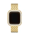 Michele Apple Watch Series 7 Diamond Pave Case, 41mm In Gold