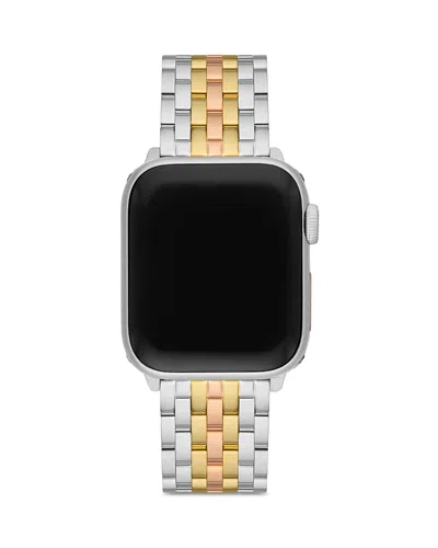 Michele Apple Watch 7-link Bracelet Strap In Tri-tone In Silver/gold