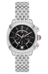 Michele Ascalon Diamond Bracelet Watch, 40mm In Silver