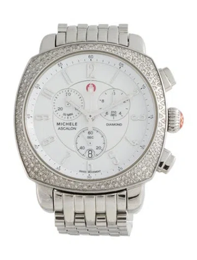 Pre-owned Michele Ascalon Watch, 38mm In Multicolor