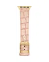 Michele Ballet Pink Leather Bracelet Band For Apple Watch, 38-49mm In Pink