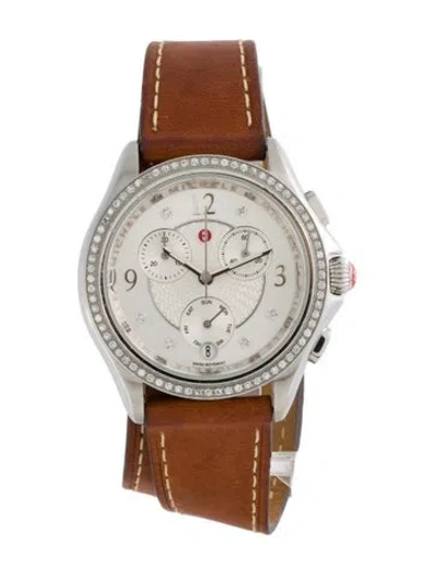 Pre-owned Michele Belmore Watch In Multicolor
