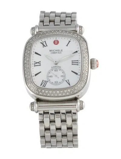 Pre-owned Michele Caber Isle Watch, 32mm In Multicolor