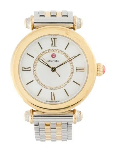 Pre-owned Michele Caber Watch, 35mm In Multi