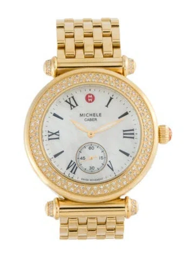 Pre-owned Michele Caber Watch, 37mm In Multi