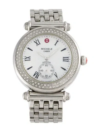 Pre-owned Michele Caber Watch, 37mm In Multi