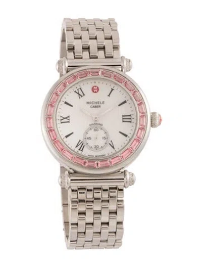 Pre-owned Michele Caber Watch, 37mm In Multi