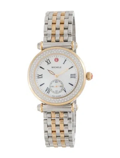 Pre-owned Michele Caber Watch, 37mm In Multi