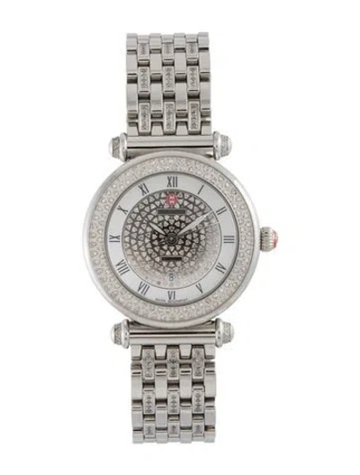 Pre-owned Michele Caber Watch, 37mm In Multicolor