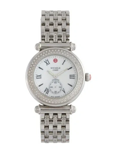 Pre-owned Michele Caber Watch, 37mm In Multicolor