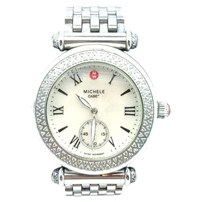 Pre-owned Michele Caber Women's Diamond Watch Mic3 In Multiple