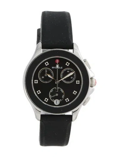 Pre-owned Michele Cape Chrono Watch In Multi