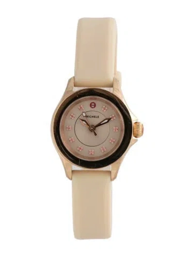 Pre-owned Michele Cape Mini Watch In Multicolor