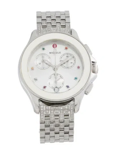 Pre-owned Michele Cape Watch, 34mm In Multicolor