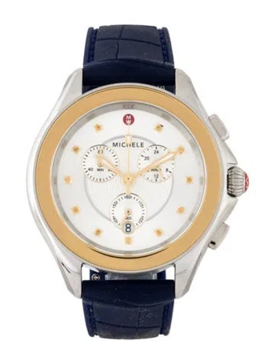 Pre-owned Michele Cape Watch In Multi