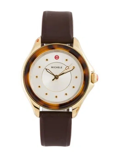 Pre-owned Michele Cape Watch In Multi