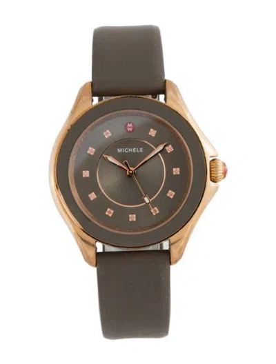 Pre-owned Michele Cape Watch In Multicolor