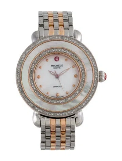 Pre-owned Michele Cloette Watch, 38mm In Multi