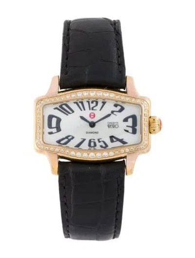 Pre-owned Michele Coquette Retro Watch In Multi