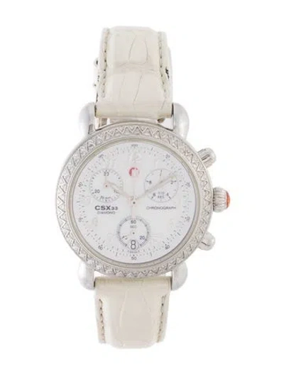 Pre-owned Michele Csx 33 Watch In Multi