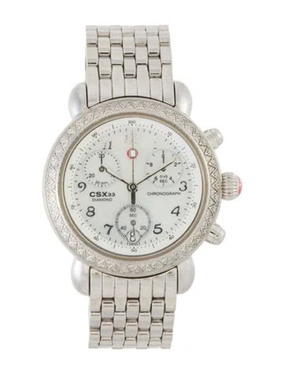 Pre-owned Michele Csx Watch, 33mm In Multi