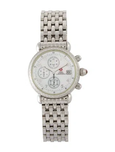 Pre-owned Michele Csx Watch, 36mm In Multi