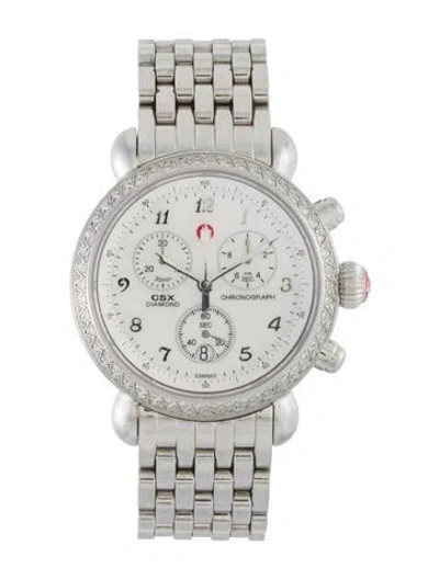 Pre-owned Michele Csx Watch, 36mm In Multi