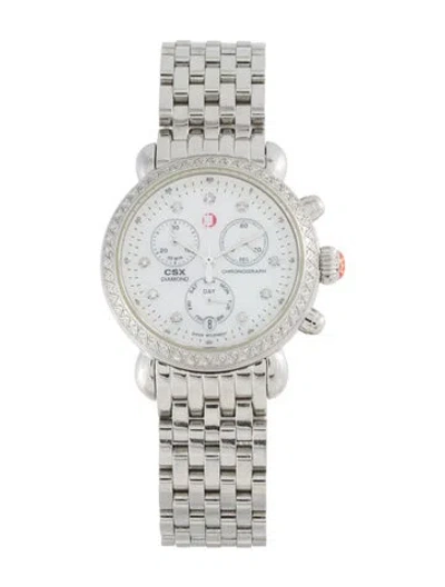 Pre-owned Michele Csx Watch, 36mm In Multi