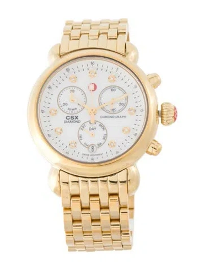 Pre-owned Michele Csx Watch, 36mm In Multi