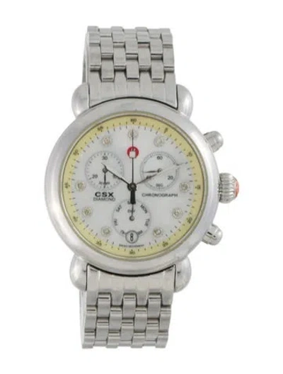 Pre-owned Michele Csx Watch, 36mm In Multi