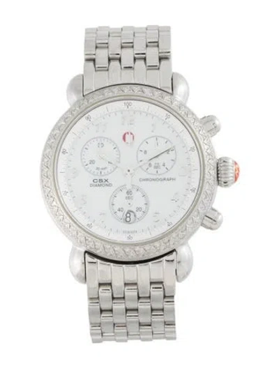 Pre-owned Michele Csx Watch, 36mm In Multicolor