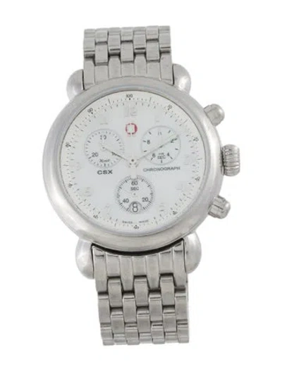 Pre-owned Michele Csx Watch, 36mm In Multicolor