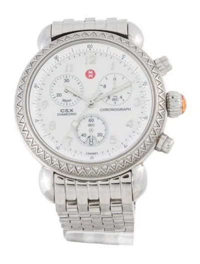 Pre-owned Michele Csx Watch, 36mm In Multicolor