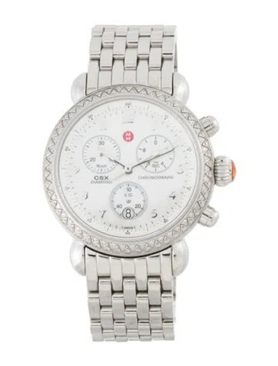 Pre-owned Michele Csx Watch, 36mm In Multicolor