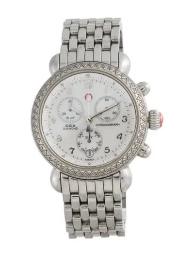 Pre-owned Michele Csx Watch, 36mm In Multicolor