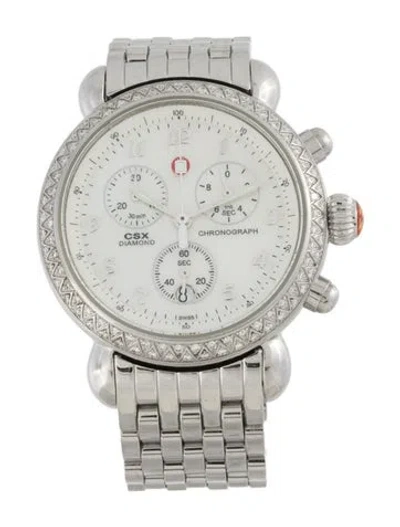 Pre-owned Michele Csx Watch, 36mm In Multicolor