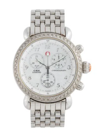 Pre-owned Michele Csx Watch, 36mm In Multicolor