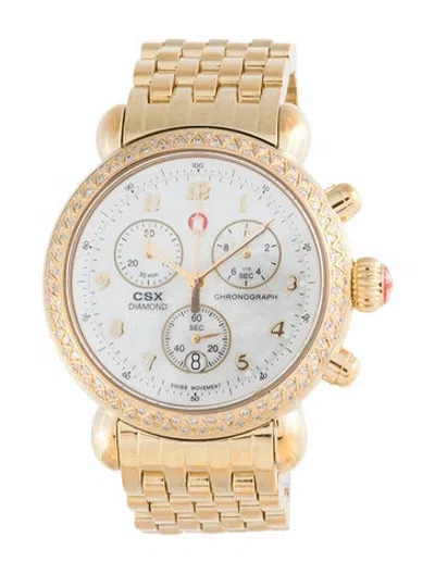 Pre-owned Michele Csx Watch, 36mm In Multicolor