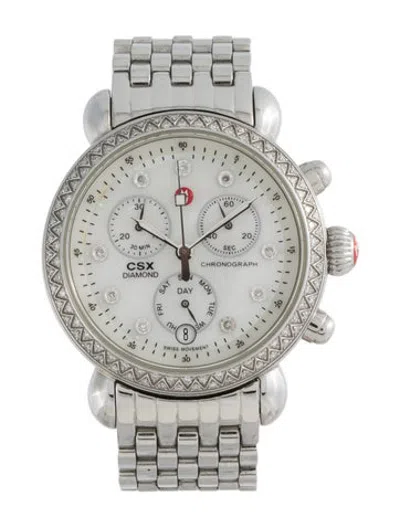 Pre-owned Michele Csx Watch, 36mm In Multicolor