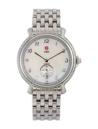 Pre-owned Michele Csx Watch, 38mm In Multi
