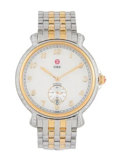 Pre-owned Michele Csx Watch, 38mm In Multi