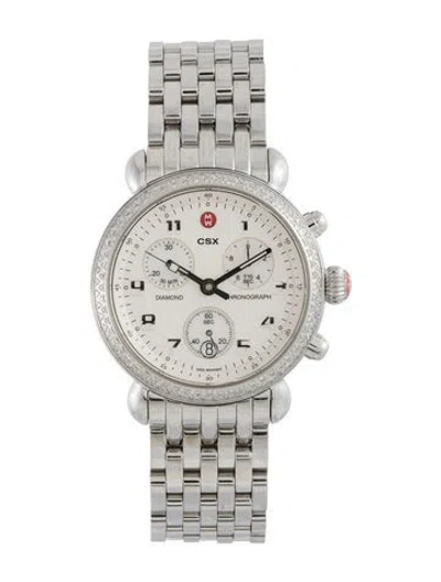 Pre-owned Michele Csx Watch, 39mm In Multi