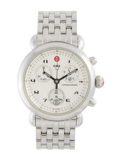 Pre-owned Michele Csx Watch, 39mm In Multicolor