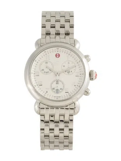 Pre-owned Michele Csx Watch, 39mm In Multicolor
