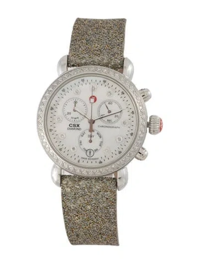 Pre-owned Michele Csx Watch In Multi