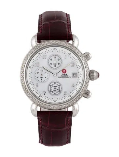 Pre-owned Michele Csx Watch In Multi
