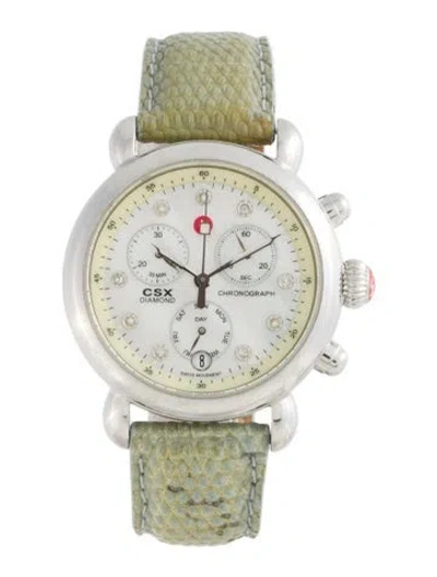 Pre-owned Michele Csx Watch In Multi