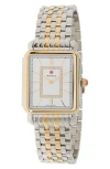 Michele Women's Deco Ii Stainless Steel, 18k Yellow Gold & Diamond Bracelet Watch In Gold